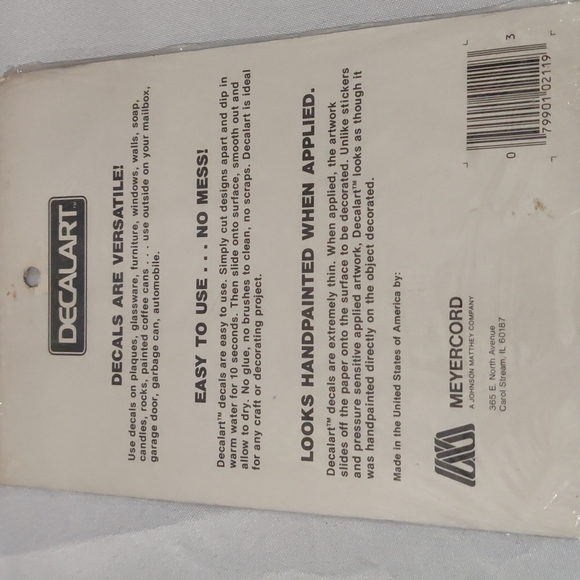 Vtg. DECALART water applied decal never used, ready to go - Picture 2 of 2
